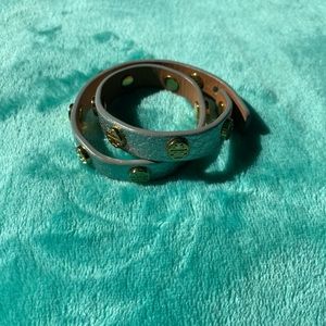 Tory Burch double wrap logo bracelet